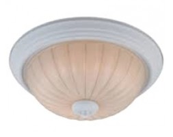 White Pearlescent Glass Light